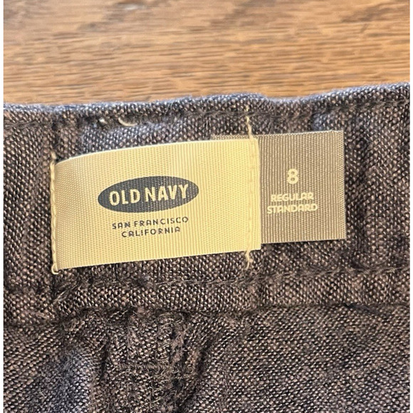 Old Navy Girls Shorts Lot Linen Blend Size 7 & 8 Adjustable Waist Blue Black - Picture 14 of 16